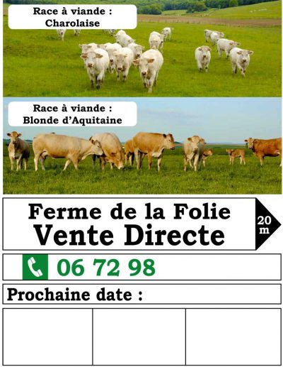 Panneau vente directe